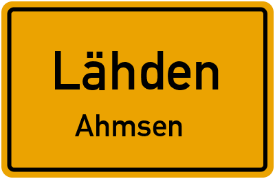 Straßenverzeichnis Lähden Ahmsen