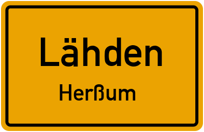 Straßenverzeichnis Lähden Herßum