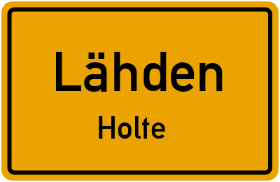 Straßenverzeichnis Lähden Holte
