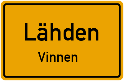 Straßenverzeichnis Lähden Vinnen