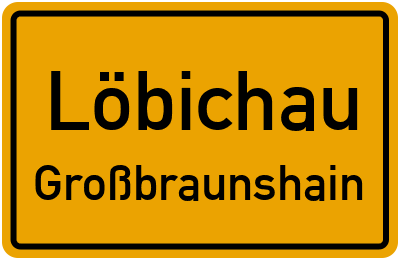 Straßenverzeichnis Löbichau Großbraunshain