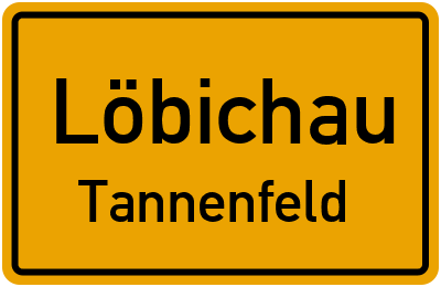 Straßenverzeichnis Löbichau Tannenfeld
