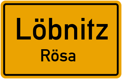 Straßenverzeichnis Löbnitz Rösa