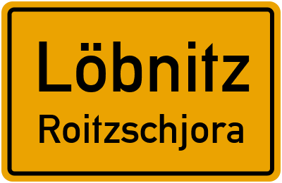 Straßenverzeichnis Löbnitz Roitzschjora
