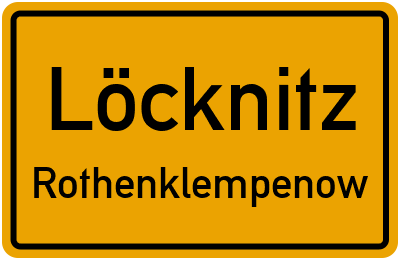 Straßenverzeichnis Löcknitz Rothenklempenow