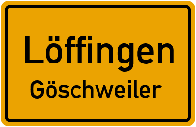 Straßenverzeichnis Löffingen Göschweiler