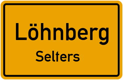 Ortsschild Löhnberg Selters