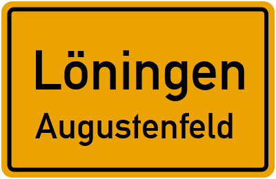 Ortsschild Löningen Augustenfeld