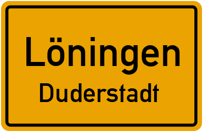 Straßenverzeichnis Löningen Duderstadt