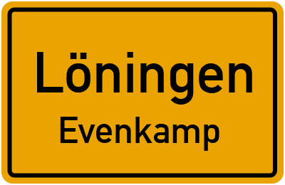 Straßenverzeichnis Löningen Evenkamp