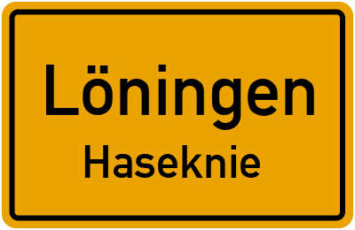 Straßenverzeichnis Löningen Haseknie