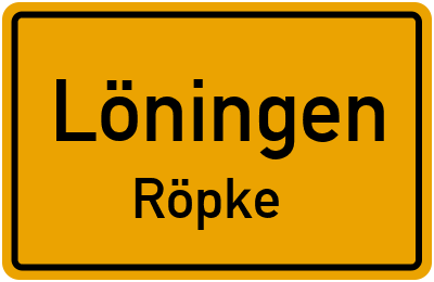 Straßenverzeichnis Löningen Röpke