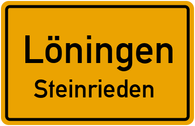 Ortsschild Löningen Steinrieden