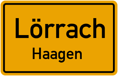 Straßenverzeichnis Lörrach Haagen