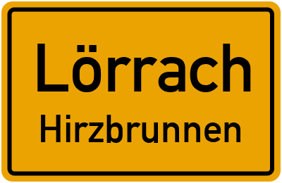 Straßenverzeichnis Lörrach Hirzbrunnen