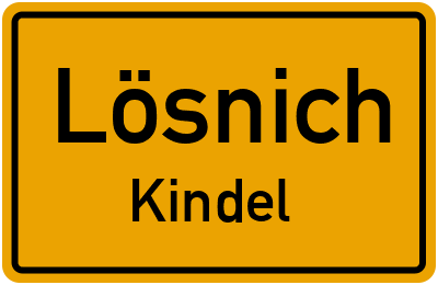 Straßenverzeichnis Lösnich Kindel