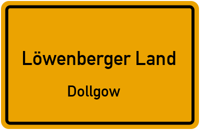 Straßenverzeichnis Löwenberger Land Dollgow