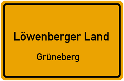 Straßenverzeichnis Löwenberger Land Grüneberg