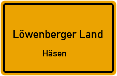 Straßenverzeichnis Löwenberger Land Häsen