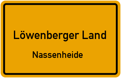 Straßenverzeichnis Löwenberger Land Nassenheide