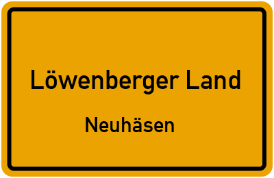 Straßenverzeichnis Löwenberger Land Neuhäsen