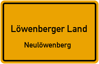 Straßenverzeichnis Löwenberger Land Neulöwenberg