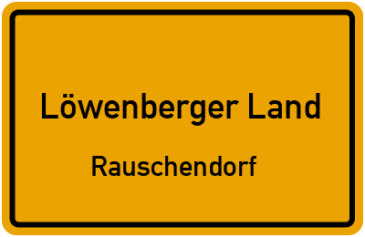 Straßenverzeichnis Löwenberger Land Rauschendorf