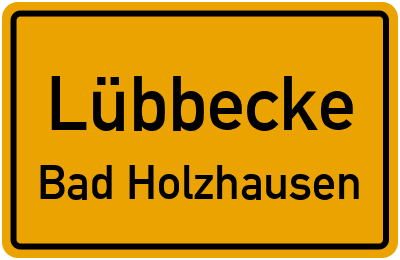 Straßenverzeichnis Lübbecke Bad Holzhausen