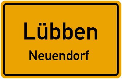 Straßenverzeichnis Lübben Neuendorf