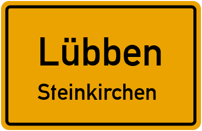 Straßenverzeichnis Lübben Steinkirchen