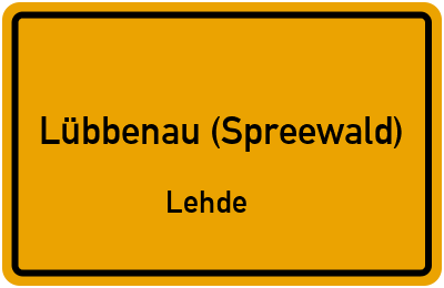 Straßenverzeichnis Lübbenau (Spreewald) Lehde