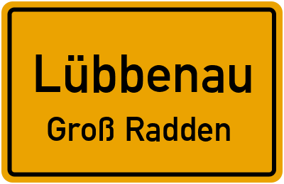 Straßenverzeichnis Lübbenau Groß Radden
