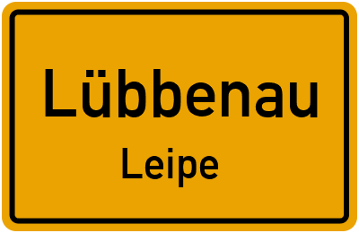 Straßenverzeichnis Lübbenau Leipe