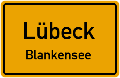 Straßenverzeichnis Lübeck Blankensee
