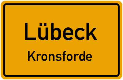 Straßenverzeichnis Lübeck Kronsforde