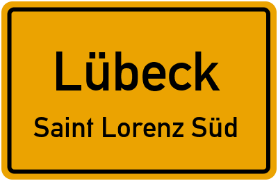 Straßenverzeichnis Lübeck Saint Lorenz Süd