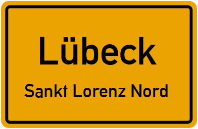 Straßenverzeichnis Lübeck Sankt Lorenz Nord