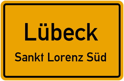 Straßenverzeichnis Lübeck Sankt Lorenz Süd