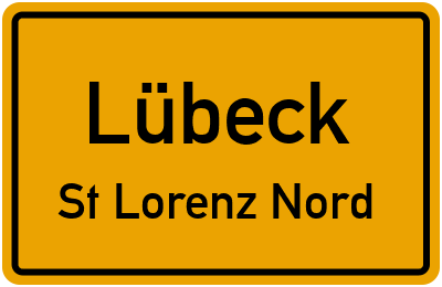 Straßenverzeichnis Lübeck St Lorenz Nord