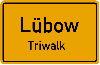 Straßenverzeichnis Lübow Triwalk