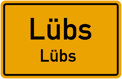 Straßenverzeichnis Lübs Lübs