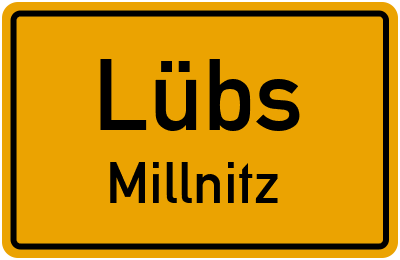 Straßenverzeichnis Lübs Millnitz
