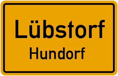 Straßenverzeichnis Lübstorf Hundorf