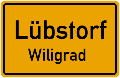 Straßenverzeichnis Lübstorf Wiligrad