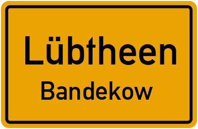 Straßenverzeichnis Lübtheen Bandekow