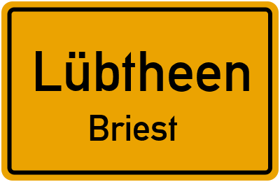 Straßenverzeichnis Lübtheen Briest