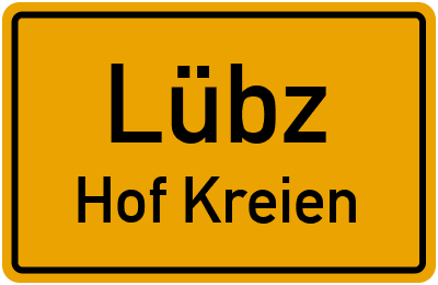 Straßenverzeichnis Lübz Hof Kreien