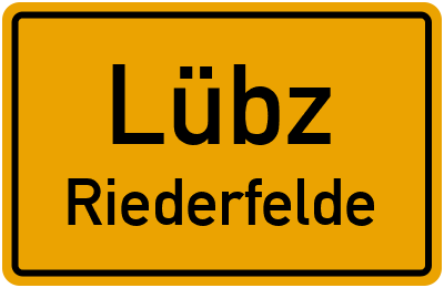 Straßenverzeichnis Lübz Riederfelde
