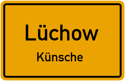 Straßenverzeichnis Lüchow Künsche