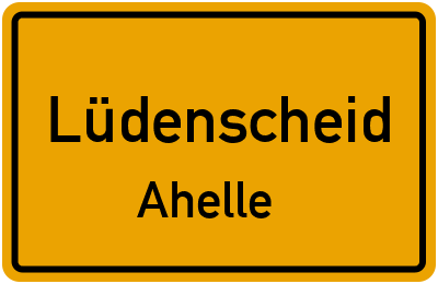 Straßenverzeichnis Lüdenscheid Ahelle